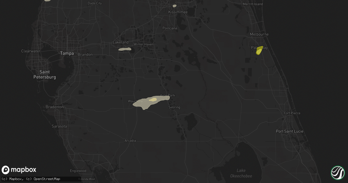 Hail map in Avon Park, FL on April 10, 2018