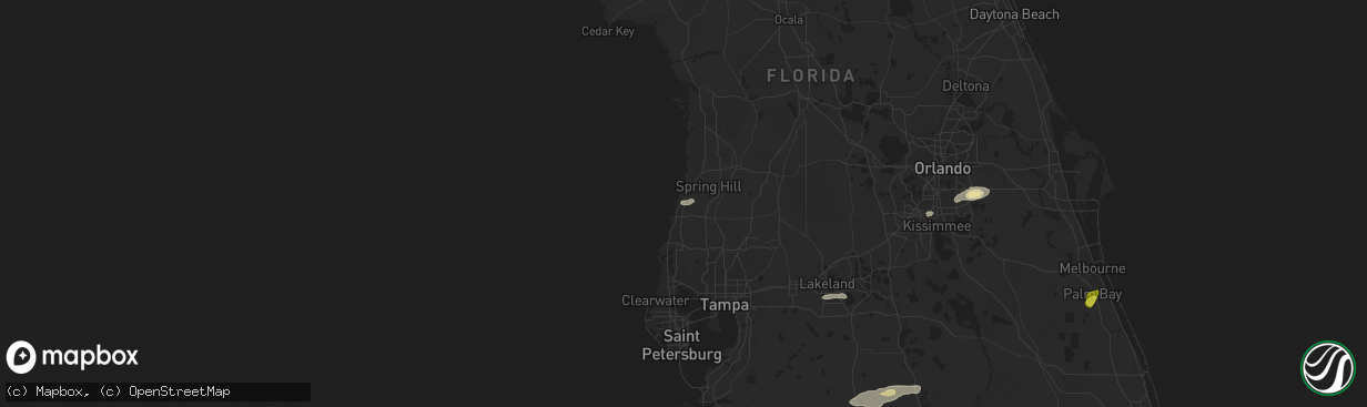 Hail map in Hudson, FL on April 10, 2018