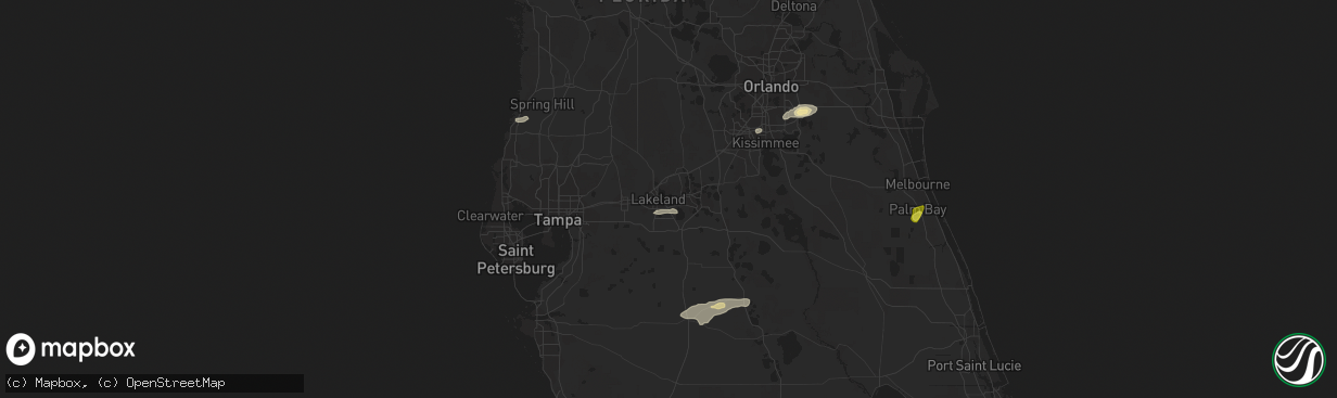Hail map in Lakeland, FL on April 10, 2018
