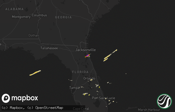 Hail map preview on 04-10-2018