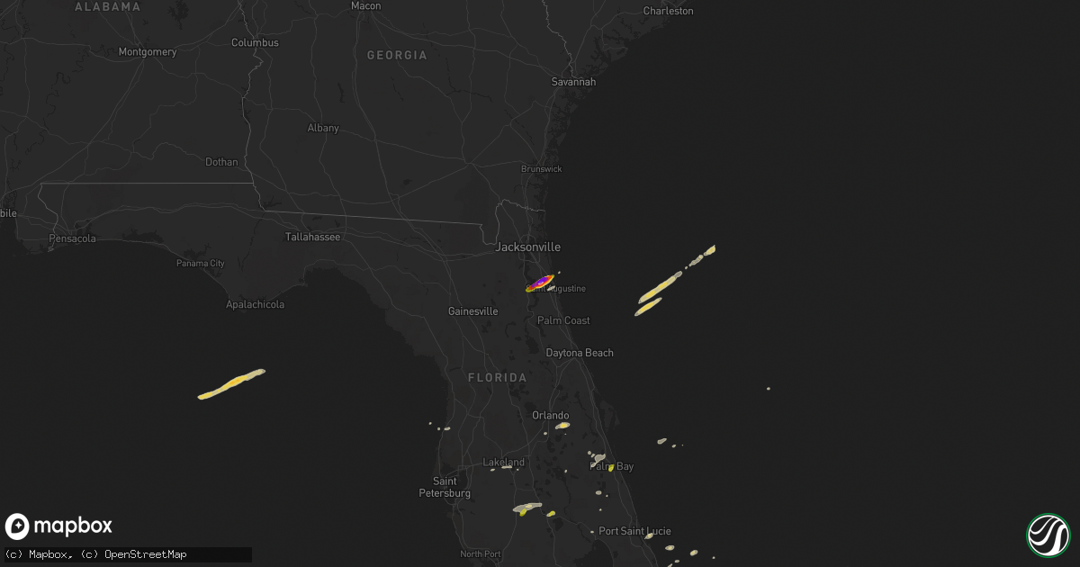 Hail map on April 10, 2018