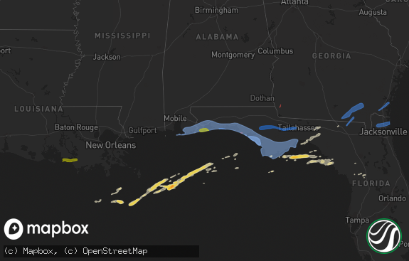 Hail map preview on 04-10-2021