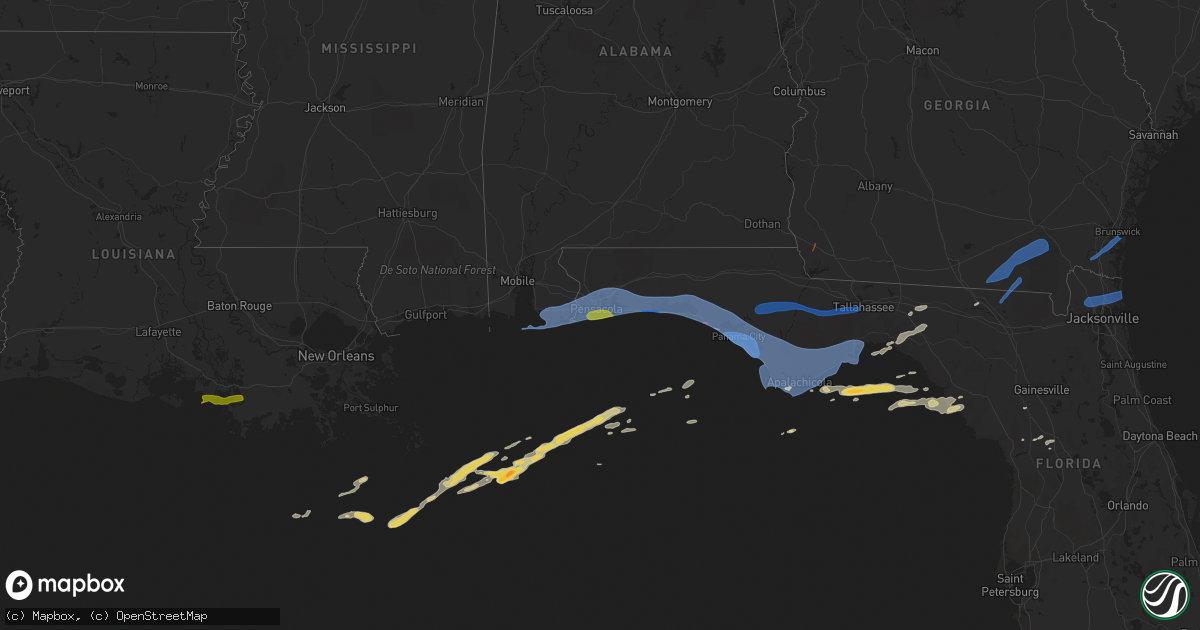 Hail map on April 10, 2021