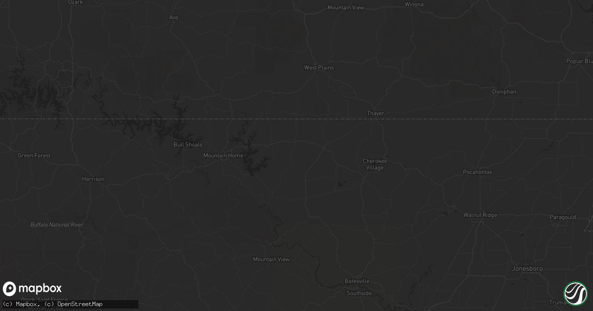 Hail map in Burkett, TX on April 10, 2023