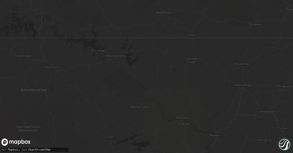 Hail map in Convoy, OH on April 10, 2023
