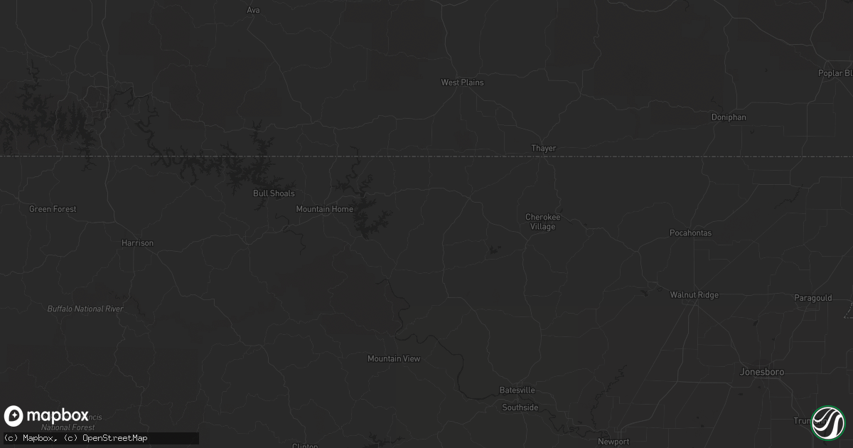 Hail map in Thomas, OK on April 10, 2023