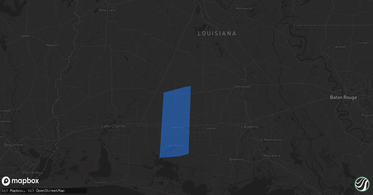 Hail map in Basile, LA on April 10, 2024