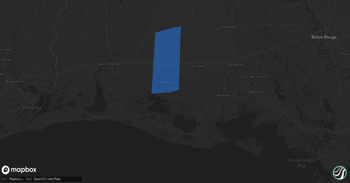 Hail map in Gueydan, LA on April 10, 2024