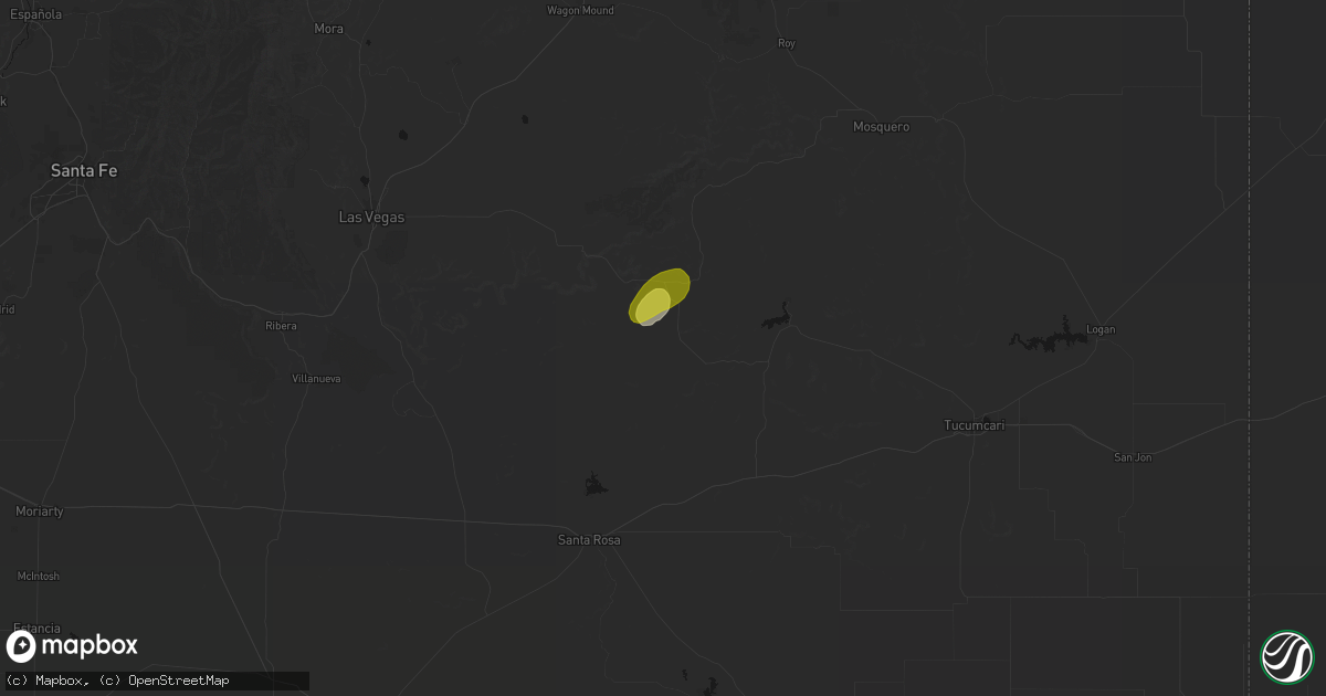 Hail map in Garita, NM on April 10, 2026