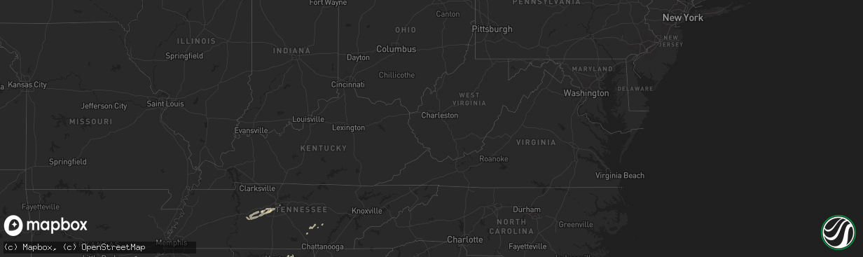 Hail map in Alabama on April 11, 2011