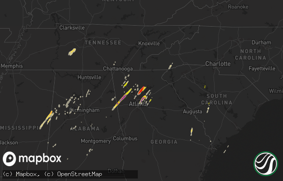 Hail map preview on 04-11-2013