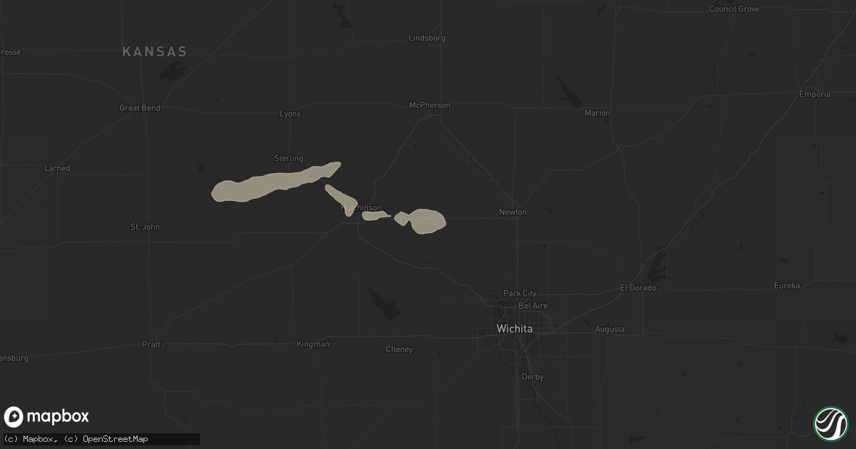 Hail map in Burrton, KS on April 11, 2015