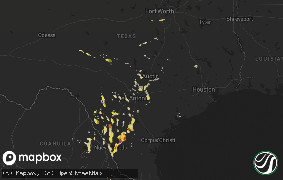 Hail map preview on 04-11-2017