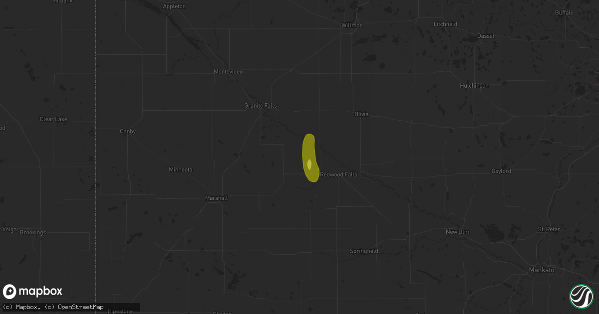 Hail map in Belview, MN on April 11, 2019