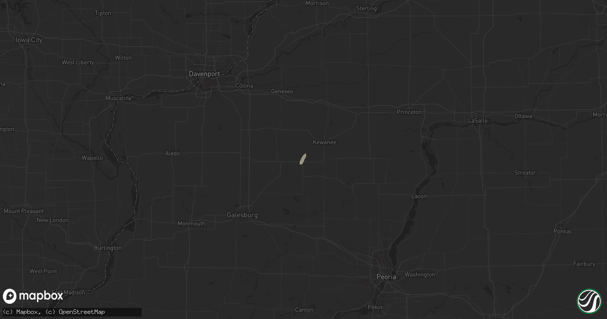 Hail map in Galva, IL on April 11, 2019