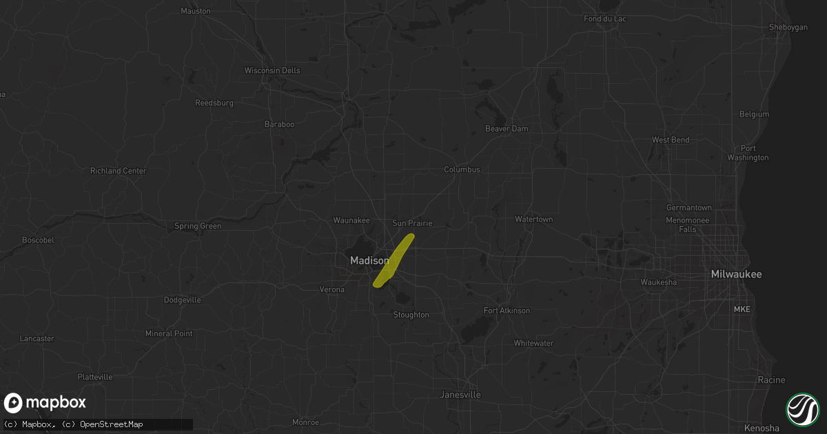 Hail map in Sun Prairie, WI on April 11, 2019