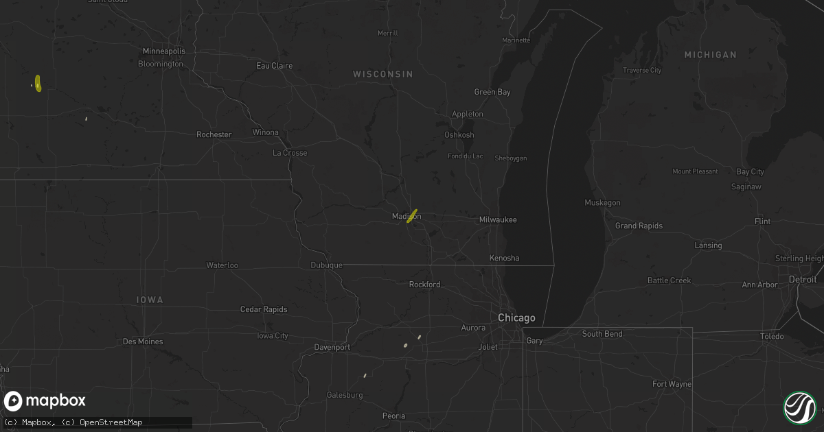 Hail map on April 11, 2019
