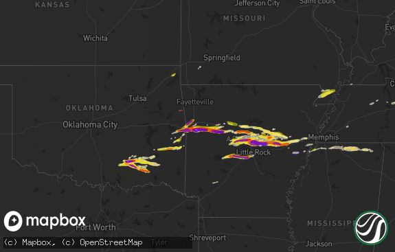 Hail map preview on 04-11-2022