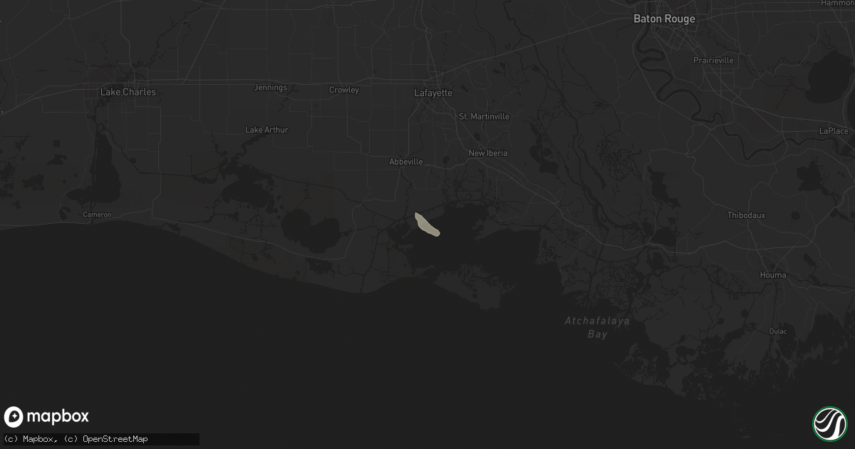 Hail map in Erath, LA on April 11, 2023