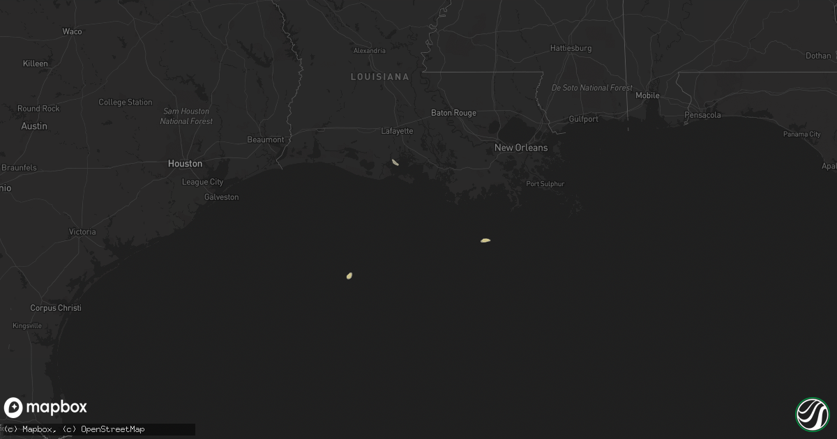 Hail map on April 11, 2023