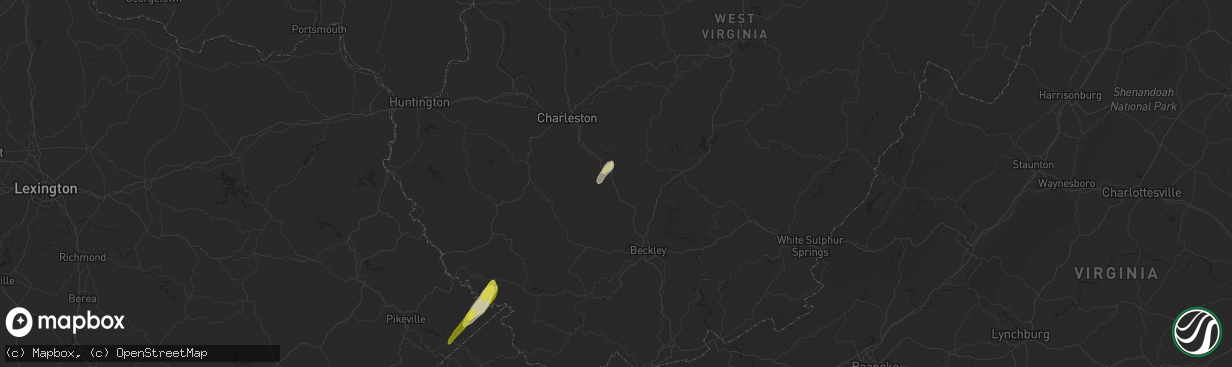 Hail map in Gallagher, WV on April 11, 2024