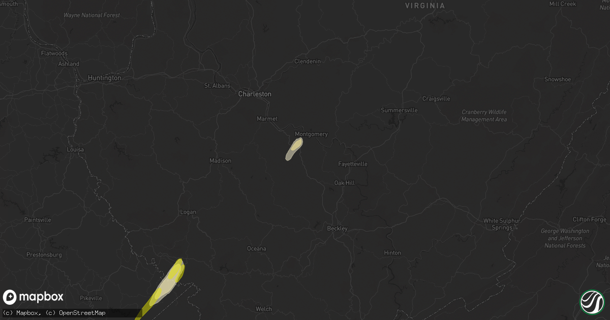 Hail map in Gallagher, WV on April 11, 2024