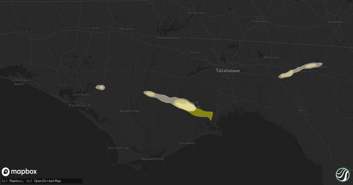Hail map in Hosford, FL on April 11, 2025