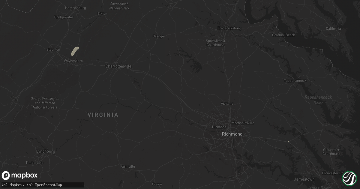 Hail map in Crimora, VA on April 12, 2011