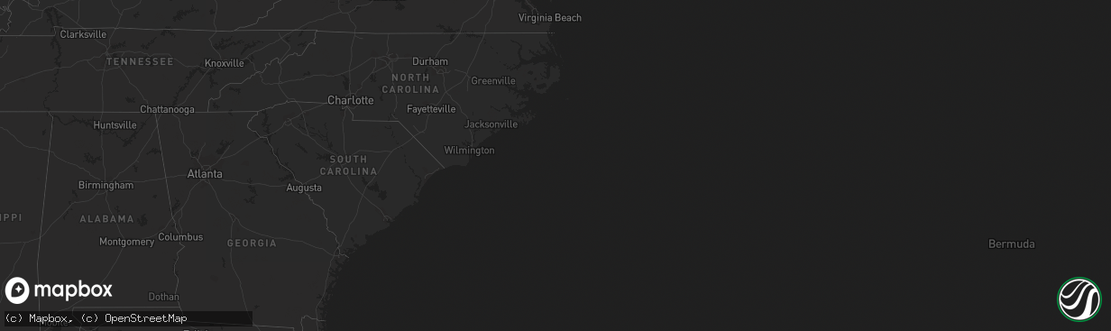 Hail map on April 12, 2011