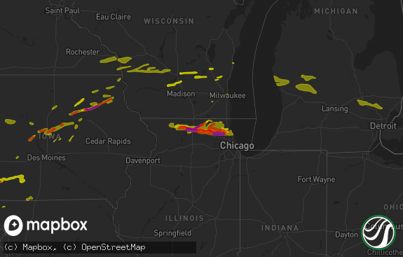 Hail map preview on 04-12-2014