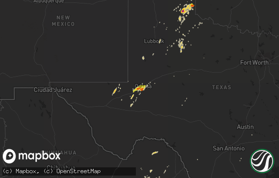 Hail map preview on 04-12-2015