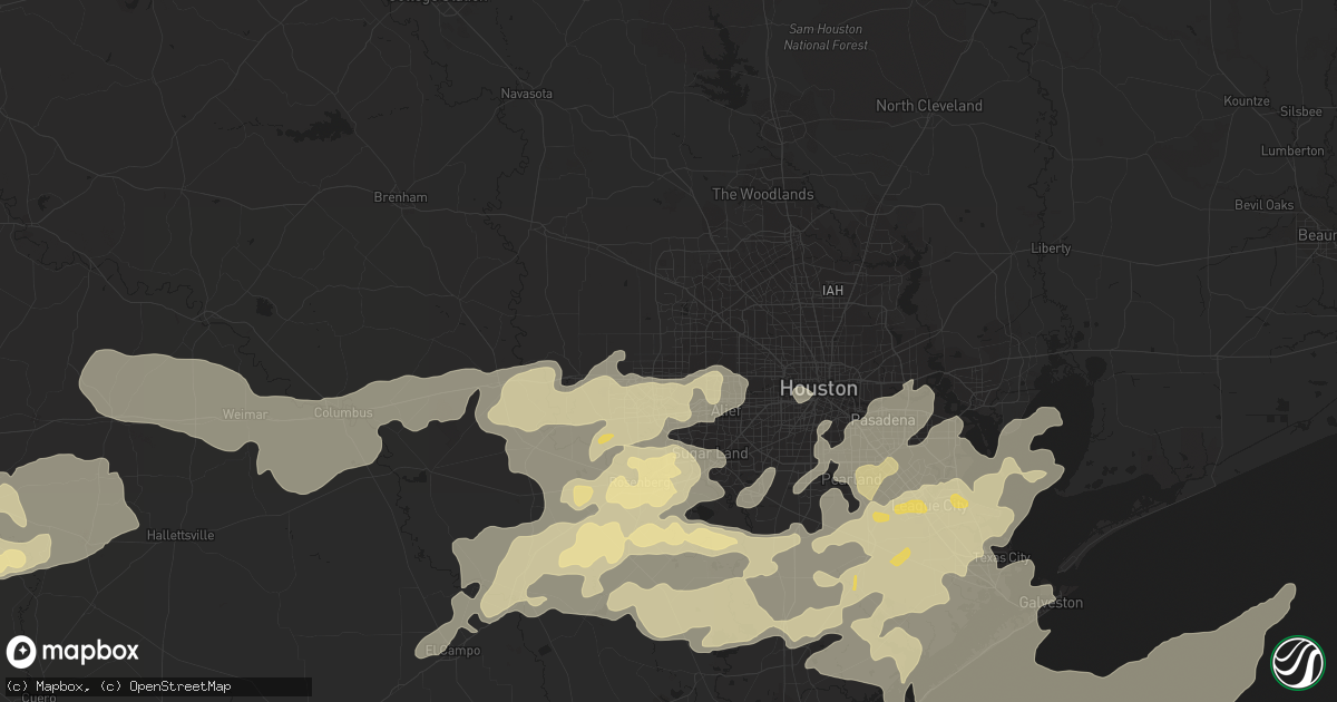 Hail map in Katy, TX on April 12, 2016