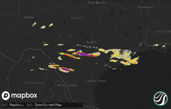 Hail map preview on 04-12-2016