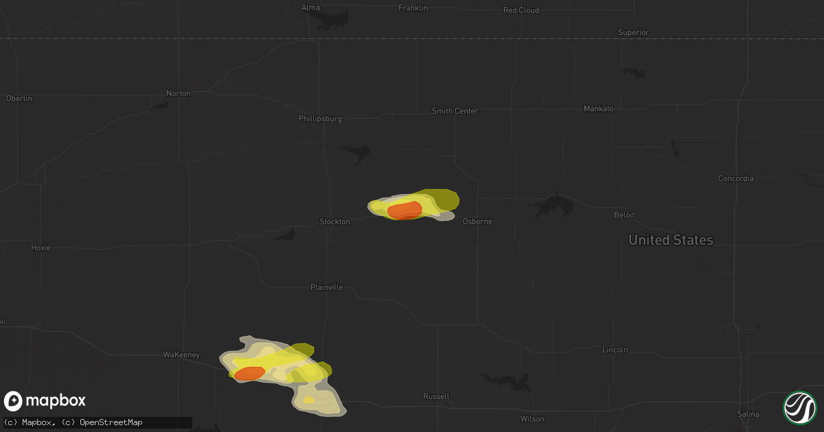 Hail map in Alton, KS on April 12, 2017