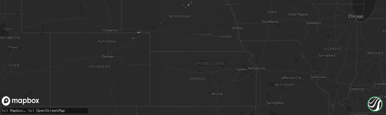 Hail map on April 12, 2018