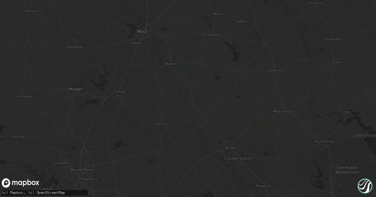 Hail map in Monroe, LA on April 12, 2019