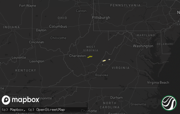 Hail map preview on 04-12-2019