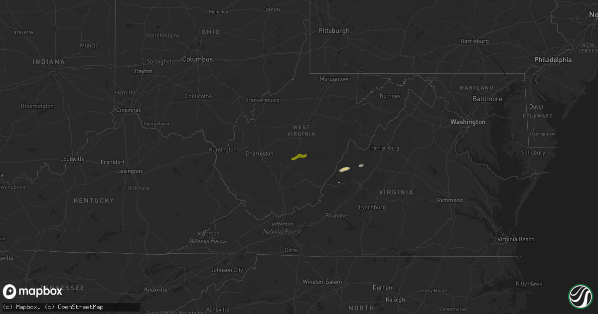 Hail map on April 12, 2019