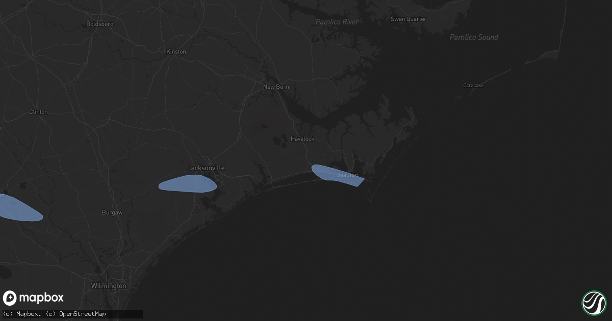 Hail map in Newport, NC on April 12, 2024