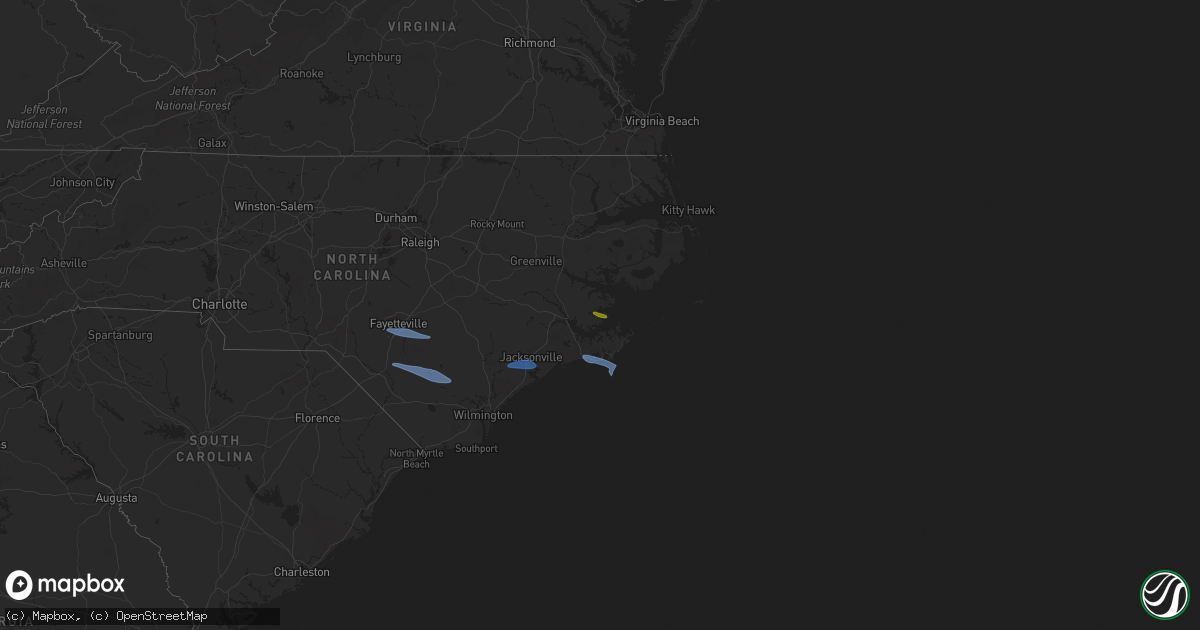 Hail map on April 12, 2024