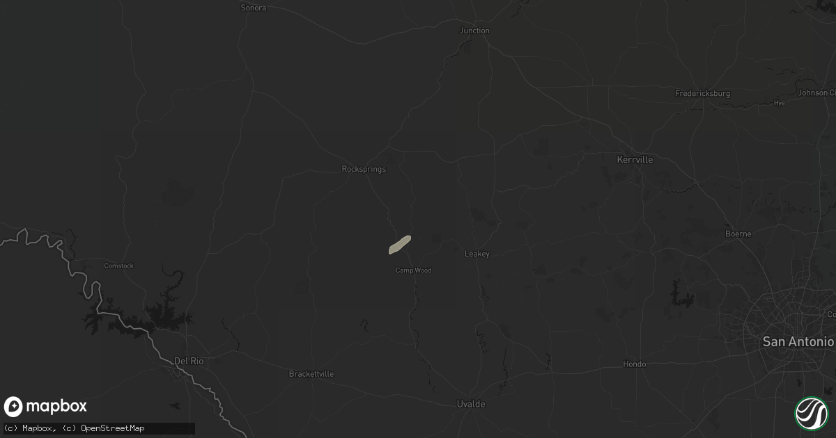 Hail map in Barksdale, TX on April 12, 2026