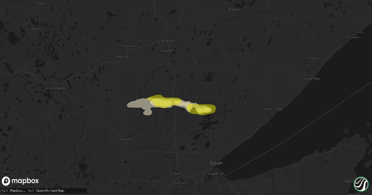 Hail map in Cotton, MN on April 12, 2026