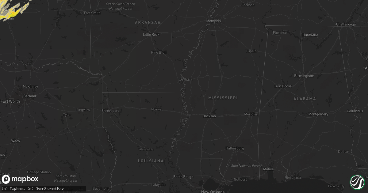 Hail map in Florida on April 13, 2012