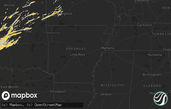 Hail map preview on 04-13-2012