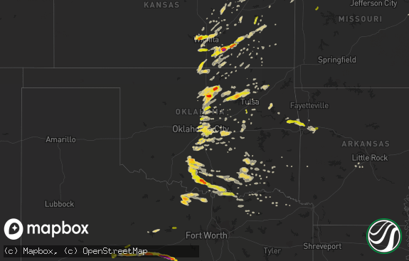 Hail map preview on 04-13-2014