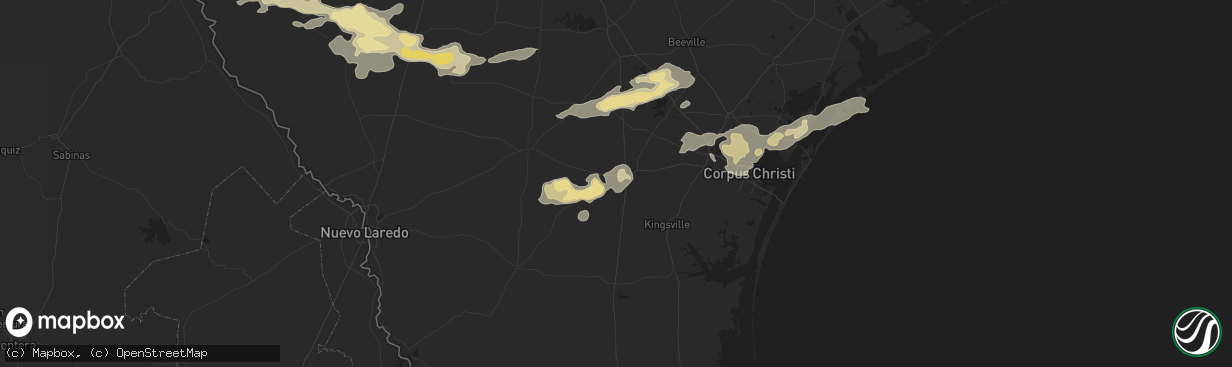 Hail map in Alice, TX on April 13, 2015