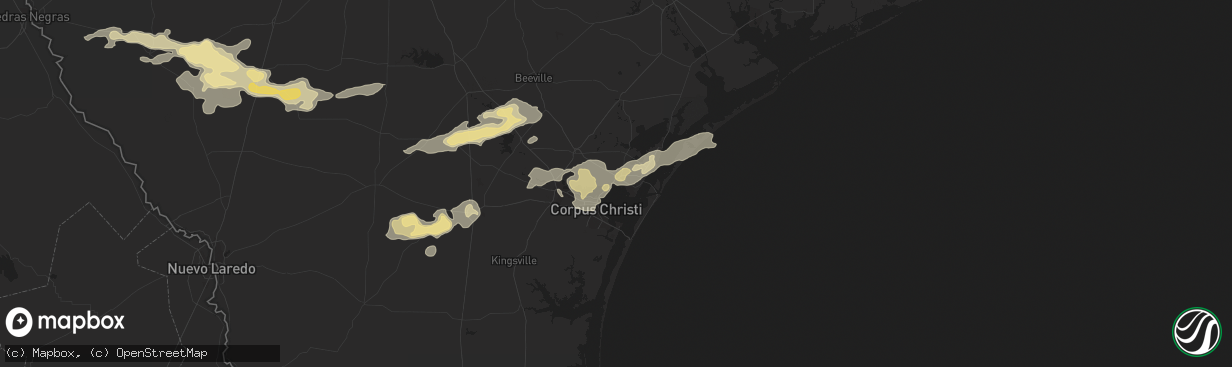 Hail map in Portland, TX on April 13, 2015