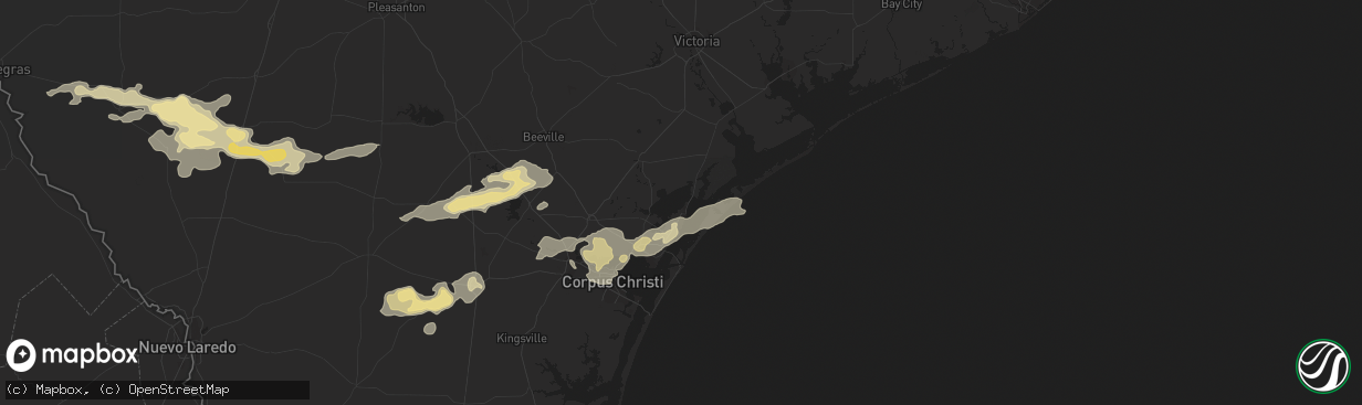 Hail map in Rockport, TX on April 13, 2015