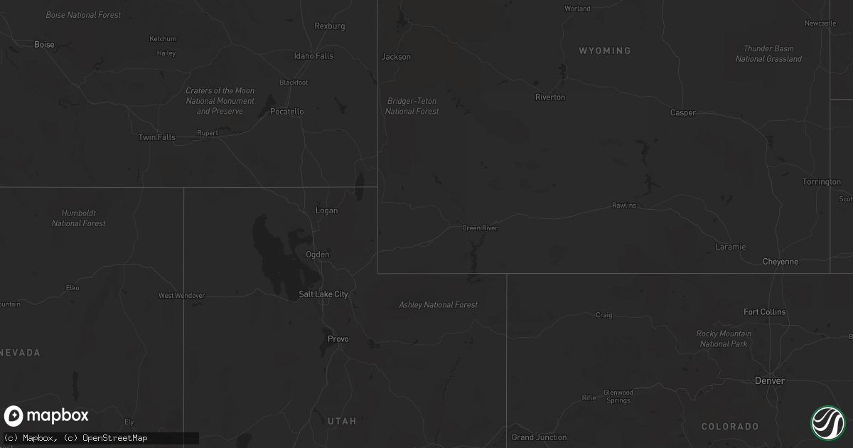 Hail map on April 13, 2017