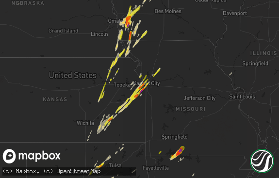 Hail map preview on 04-13-2018